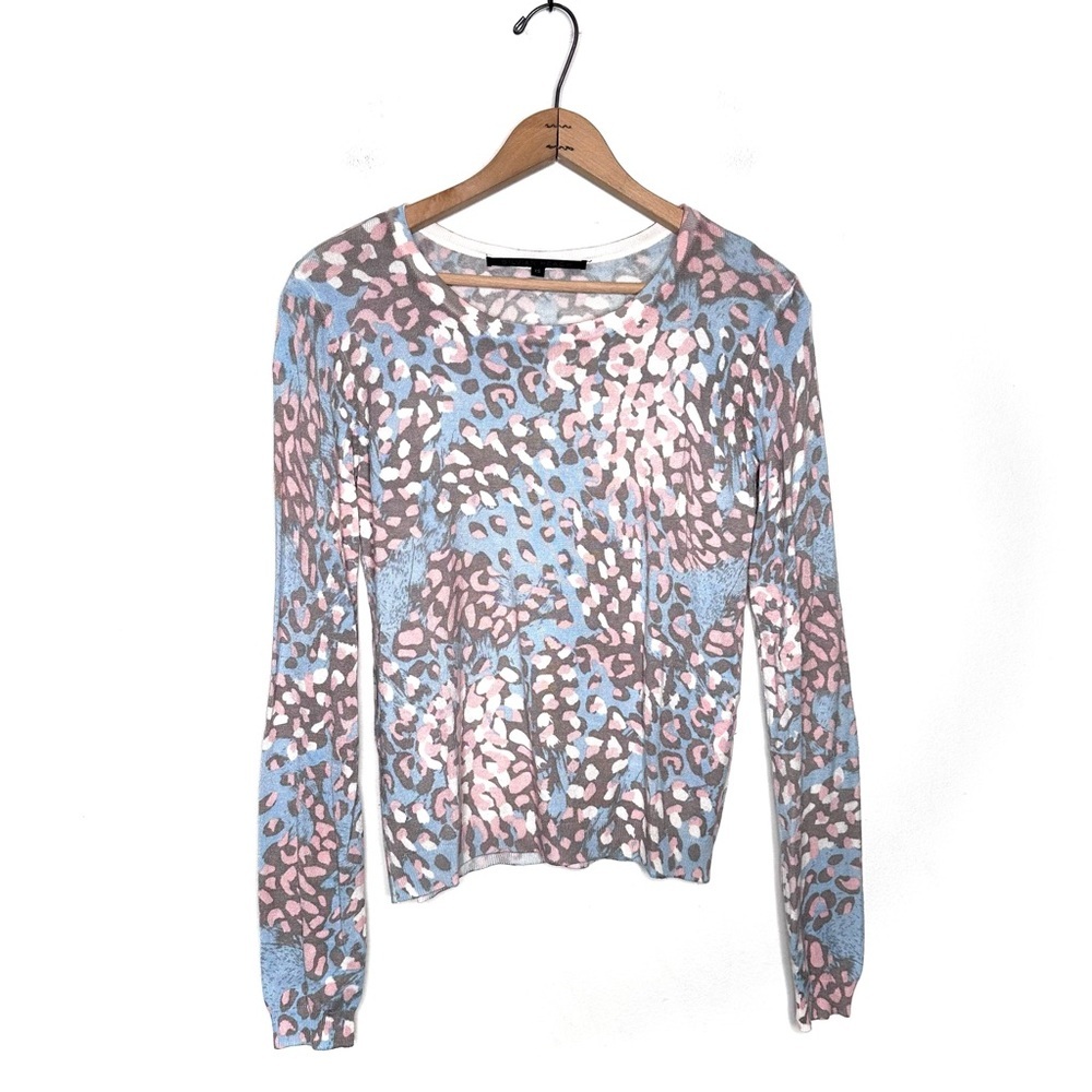 Sylvian Heach Leopard Print Pullover Sweater Size XS